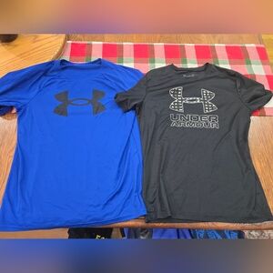 Under Armour Blue and Gray Tees